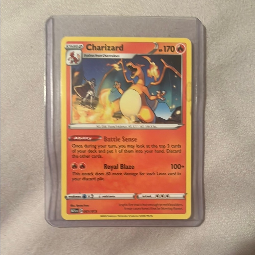 Charizard Pokémon Card with Fiery Design